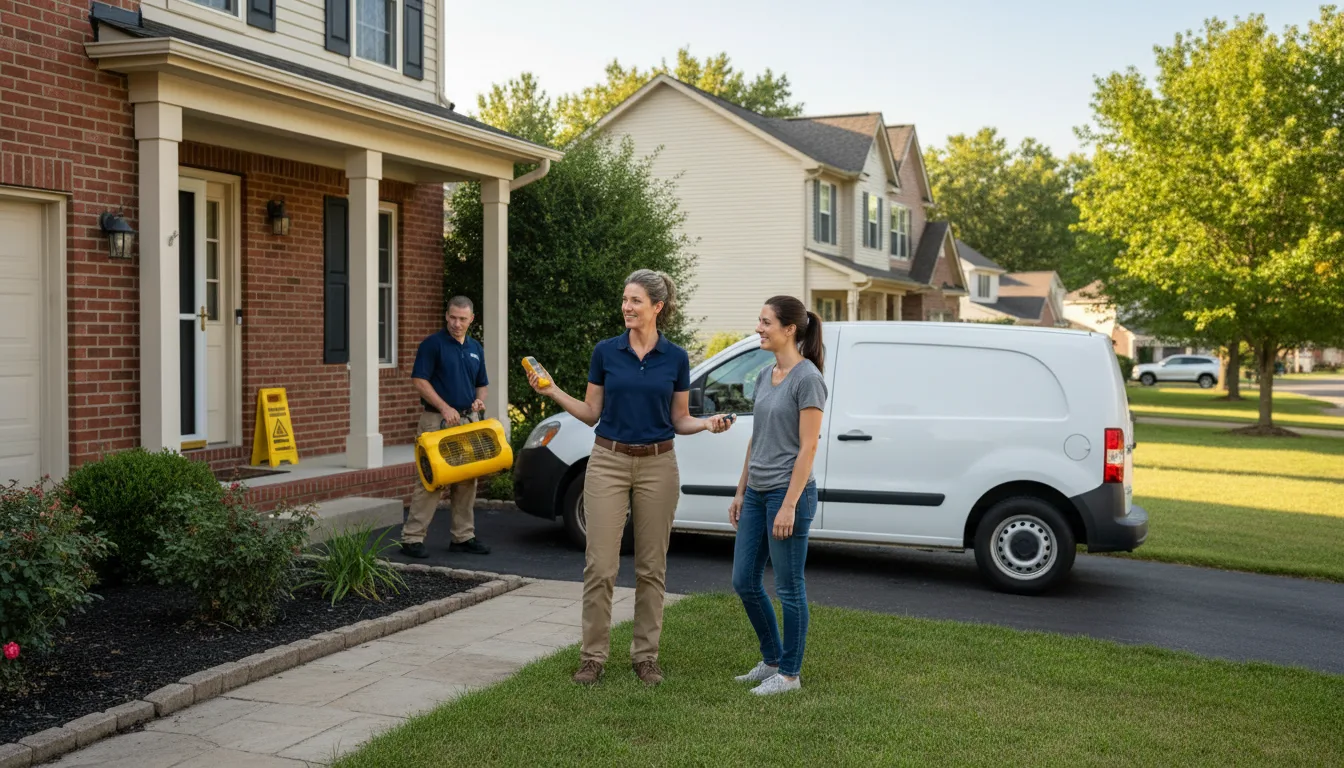 Residential water damage restoration in Buck Hill Falls, PA